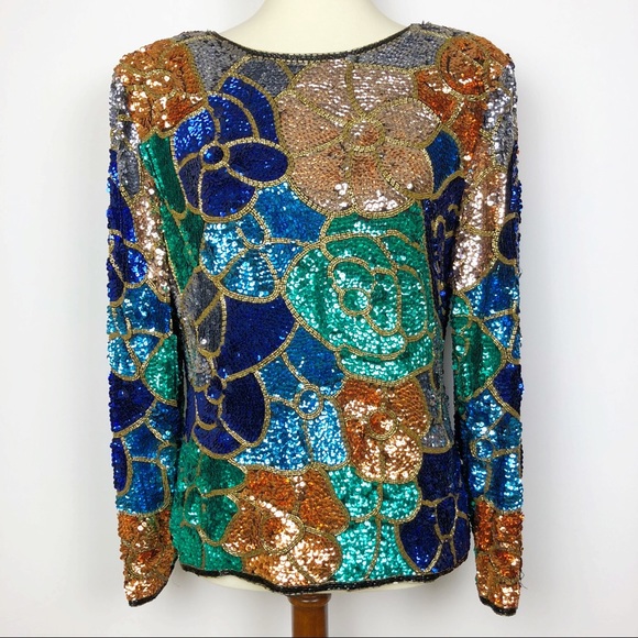 neiman marcus sequin tops